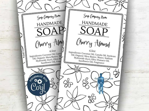 Cherry Almond Wholesale Soap Labels