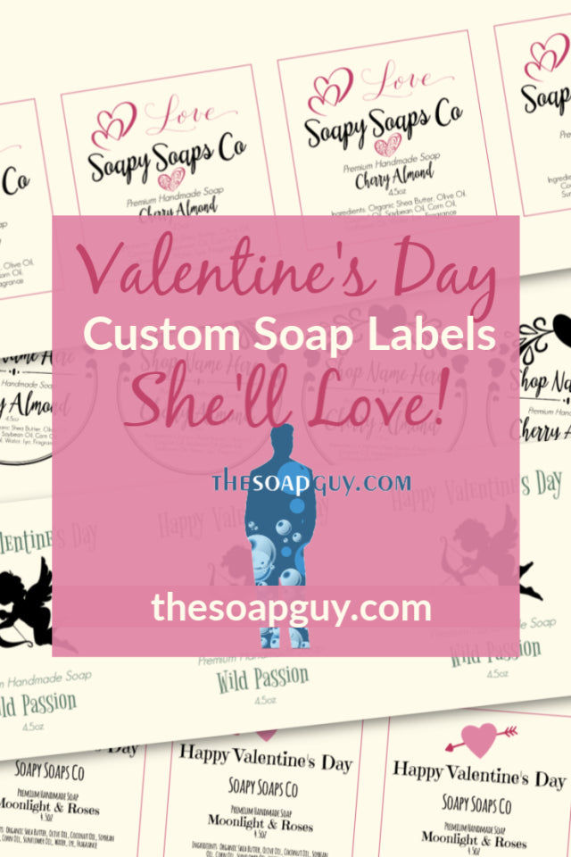Custom Soap Labels for Valentine's Day