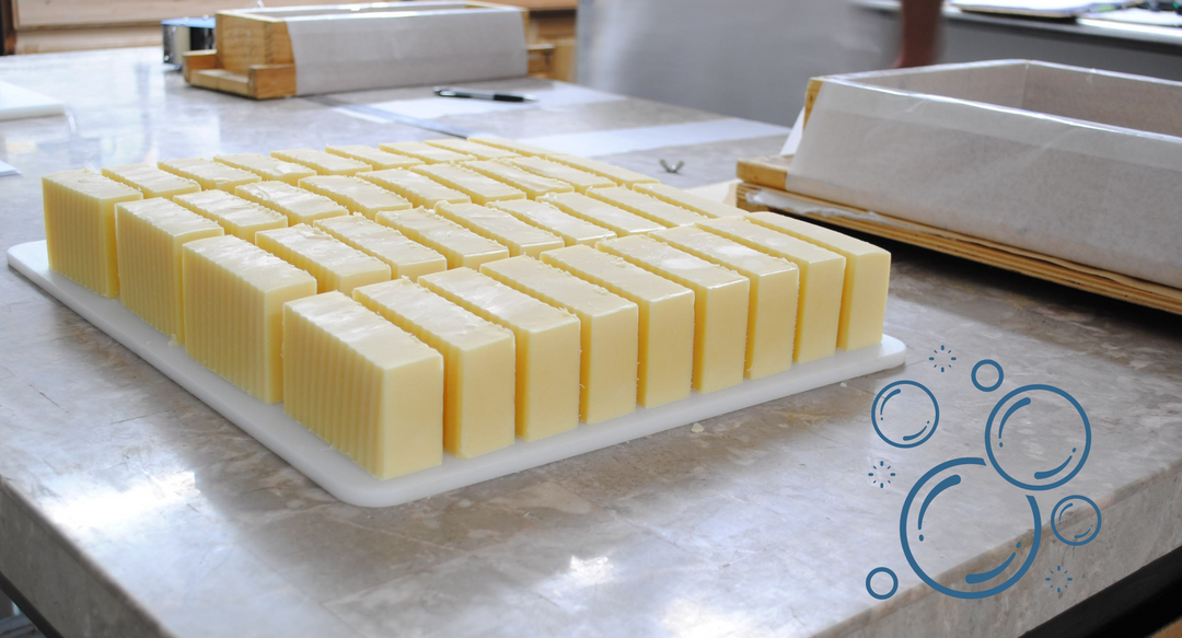 Horizontal Stacked Cut Soap - How to Cut a Loaf Horizontally