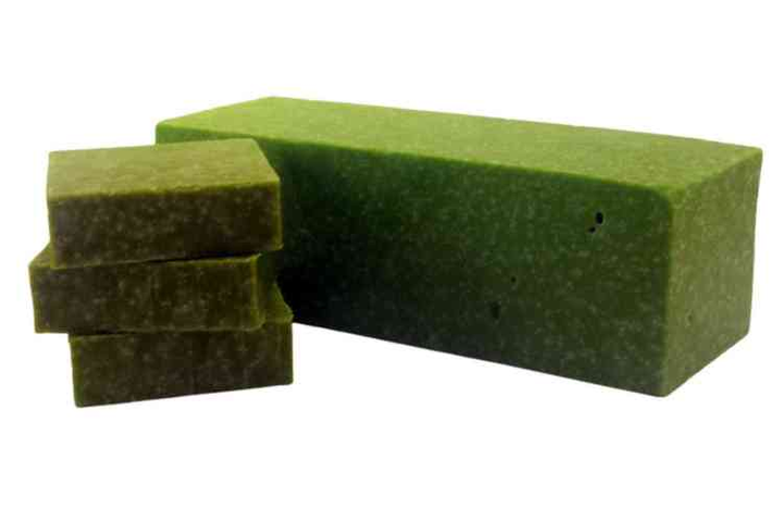 Green Tea Verbena Scrub Soap Loaf