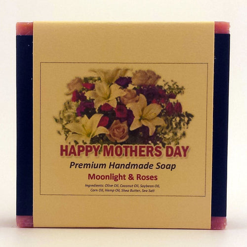 Moonlight & Roses Soap Bar Label for Mother's Day