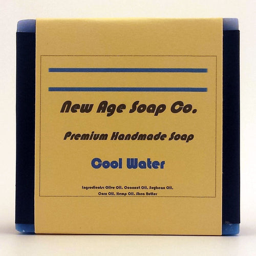 Cool Water Soap Bar Label for New Age Soap 