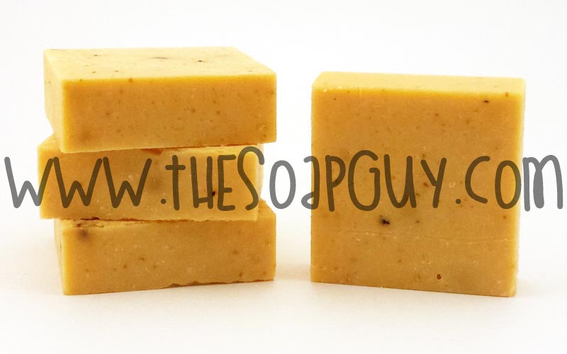 Orange Aloe Scrub Soap Loaf