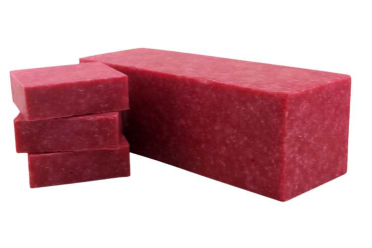 Raspberry Scrub Soap Loaf