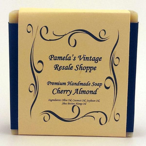 Cherry Almond Soap Bar Label for Pamela's Vintage