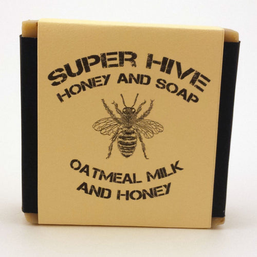 Oatmeal Milk and Honey Soap Bar Label for Super Hive