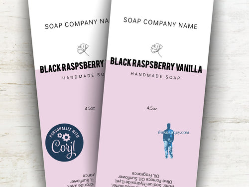 Custom Labels for Black Raspsberry Vanilla Soap