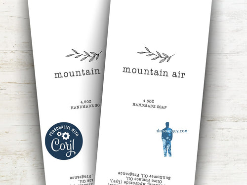 Custom Labels for Mountain Air Soap