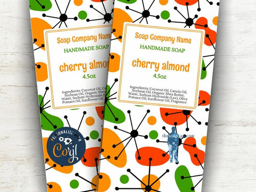 Custom Labels for Cherry Almond Soap