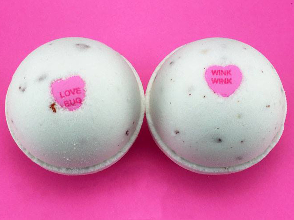 Heart Candy Bath Bombs - Cherry Almond Fragrance